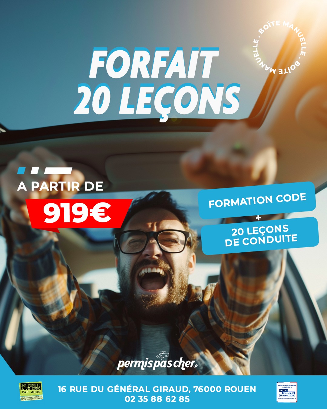 Post Instagram Pass'Ton Permis